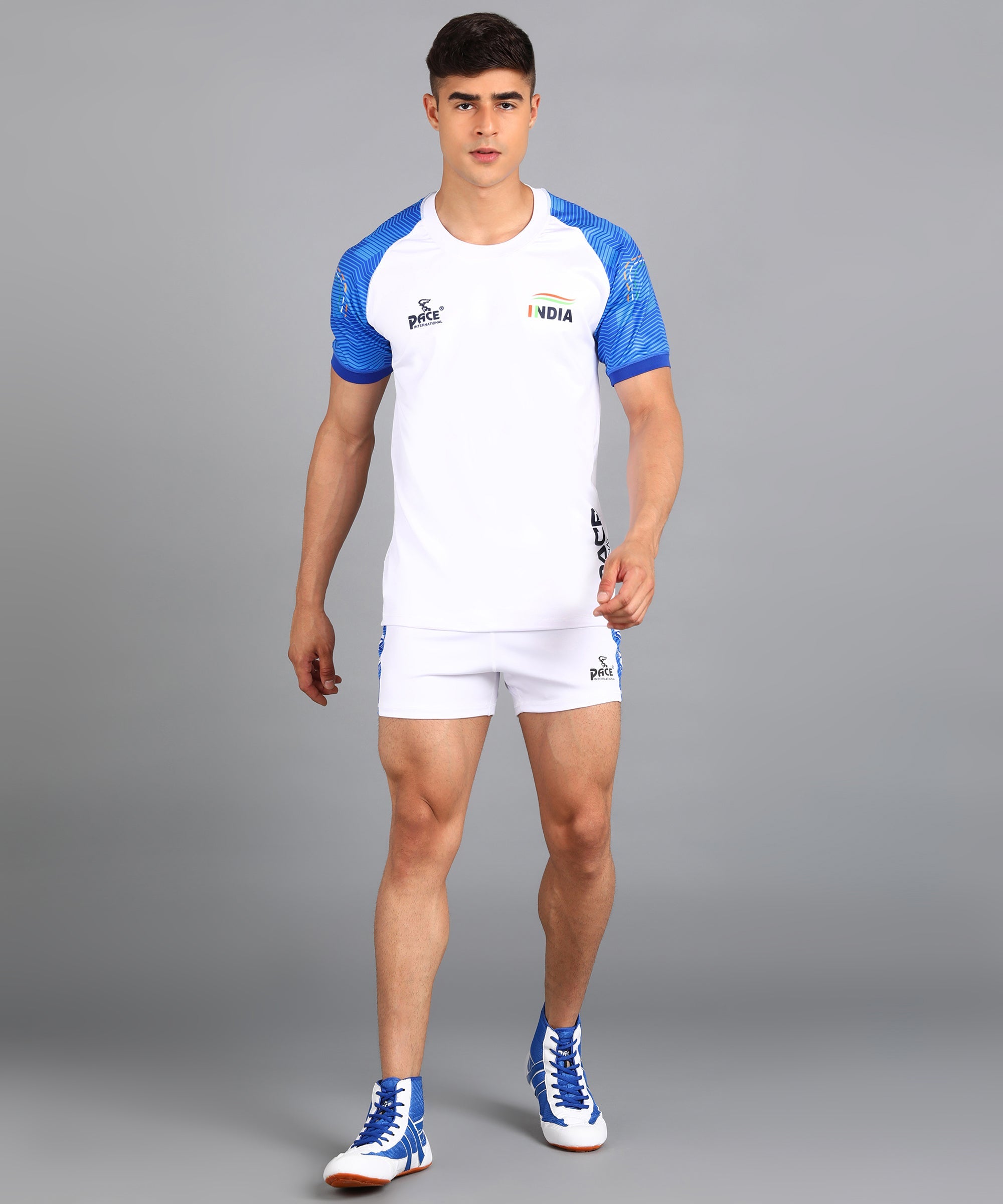 Pace International Kabaddi Jersey & Shorts for Men M / Navy Blue