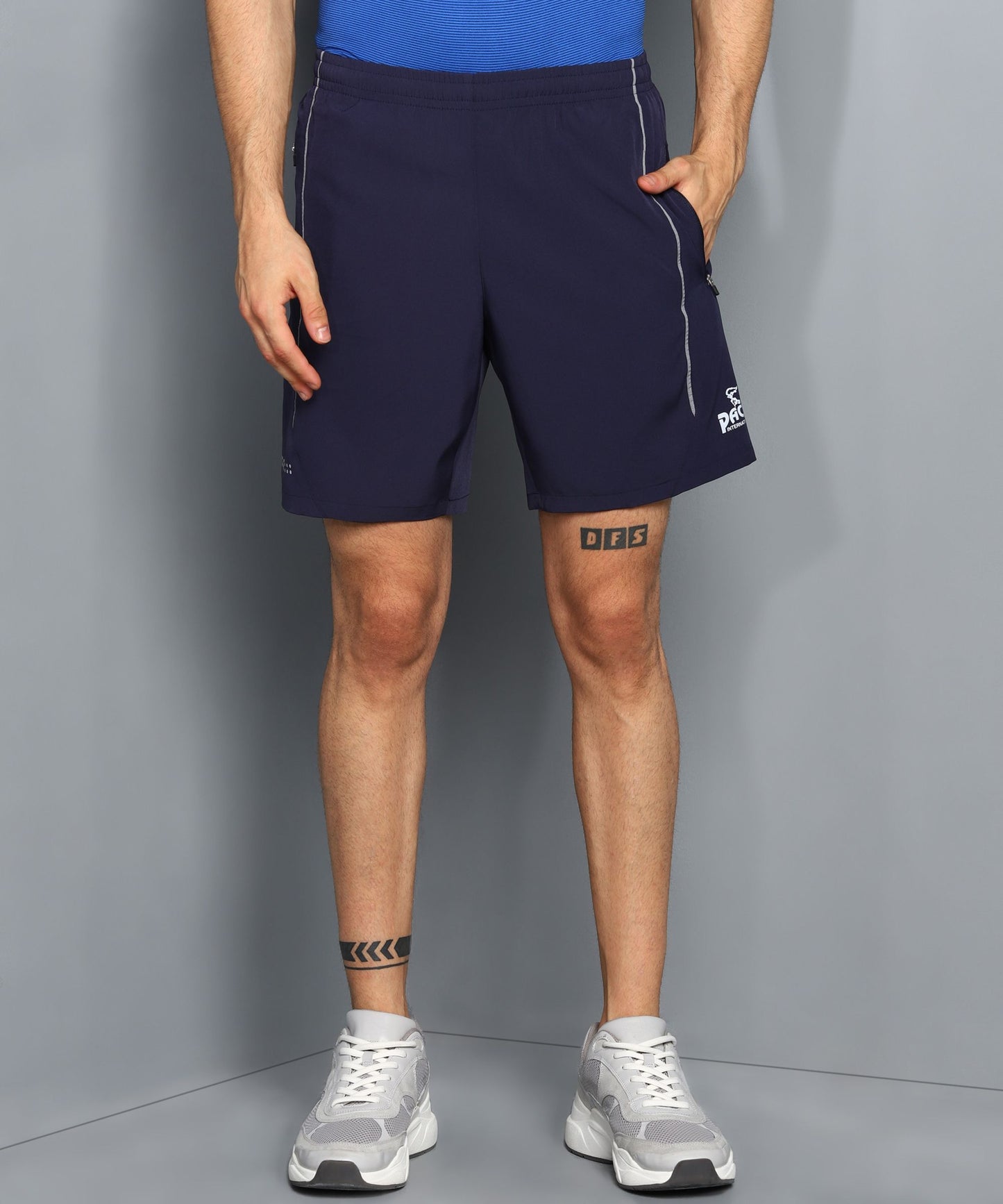 Pace International Men Shorts (Navy Blue)